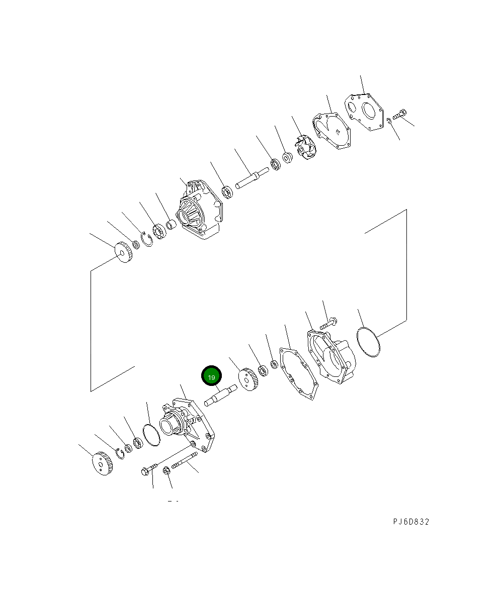 Вал 6218-61-1630 Komatsu