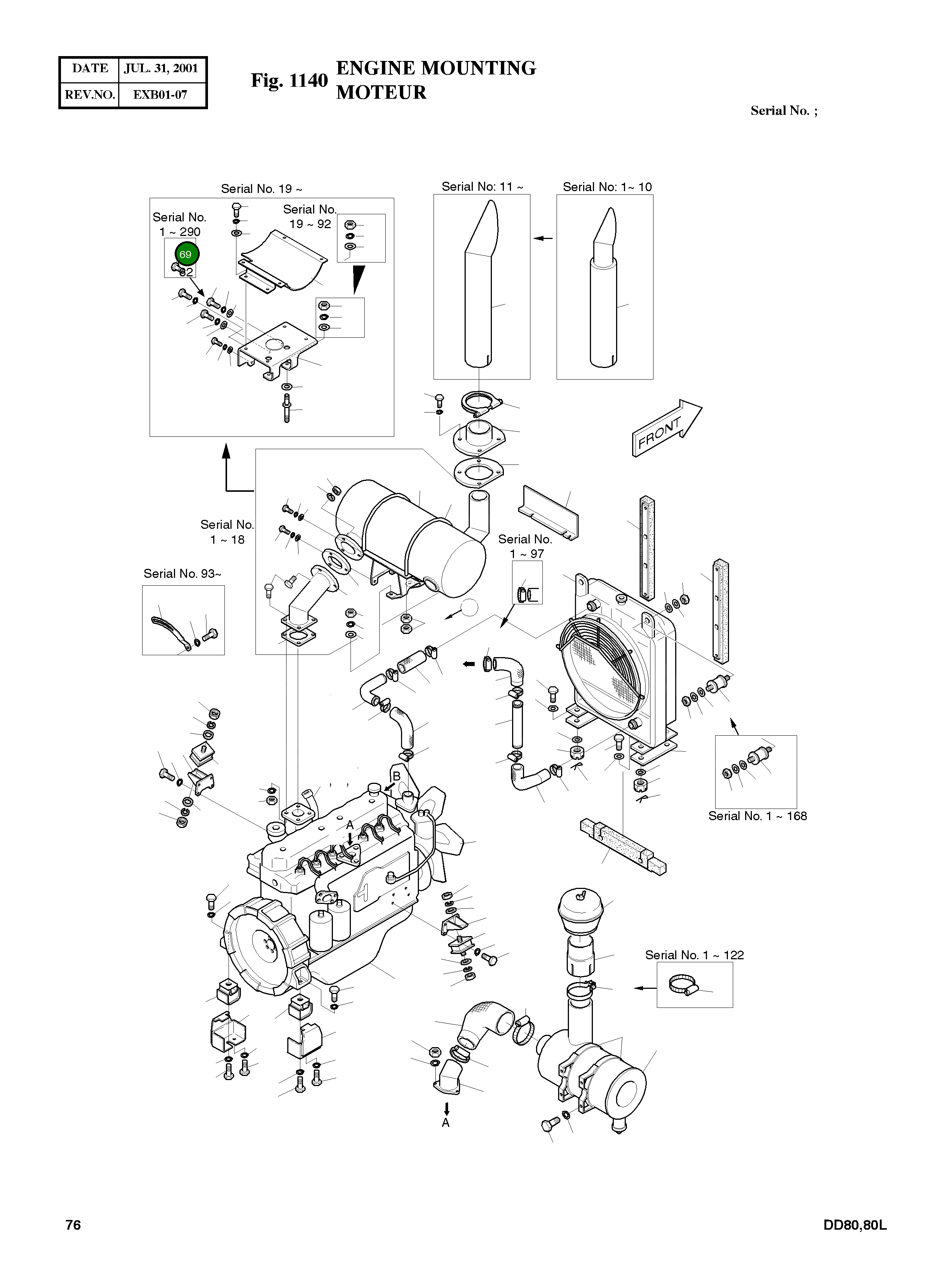 Болт M10X1.25X35 S0775253 Komatsu
