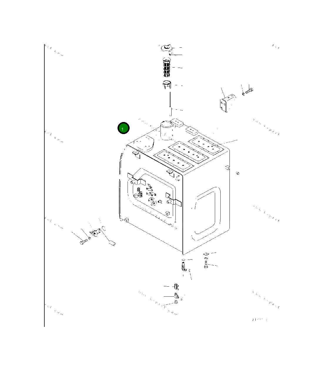 Бак 2A6-04-12111 Komatsu