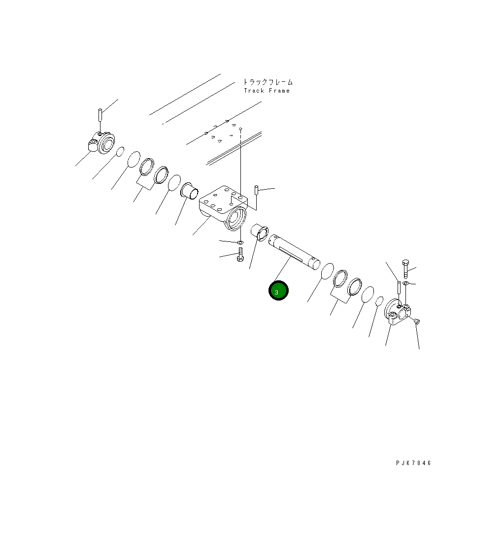 Вал 14S-30-12240 Komatsu