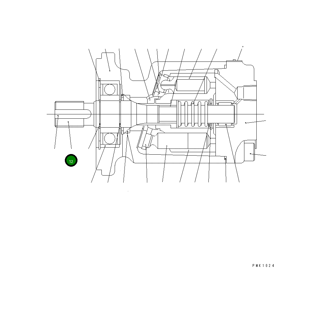 Вал UC1100327604 Komatsu