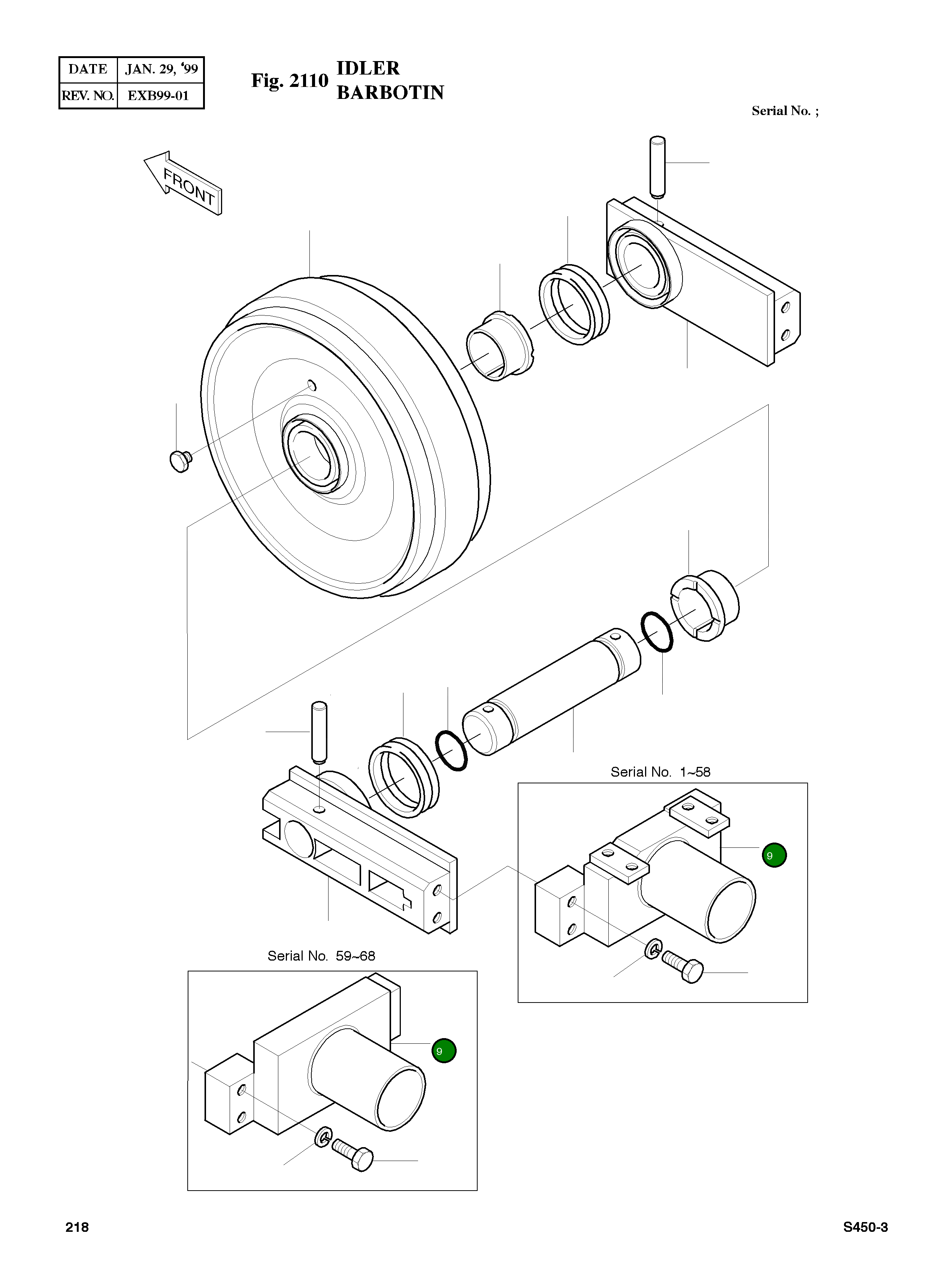 Вилка 2157-6003A Komatsu