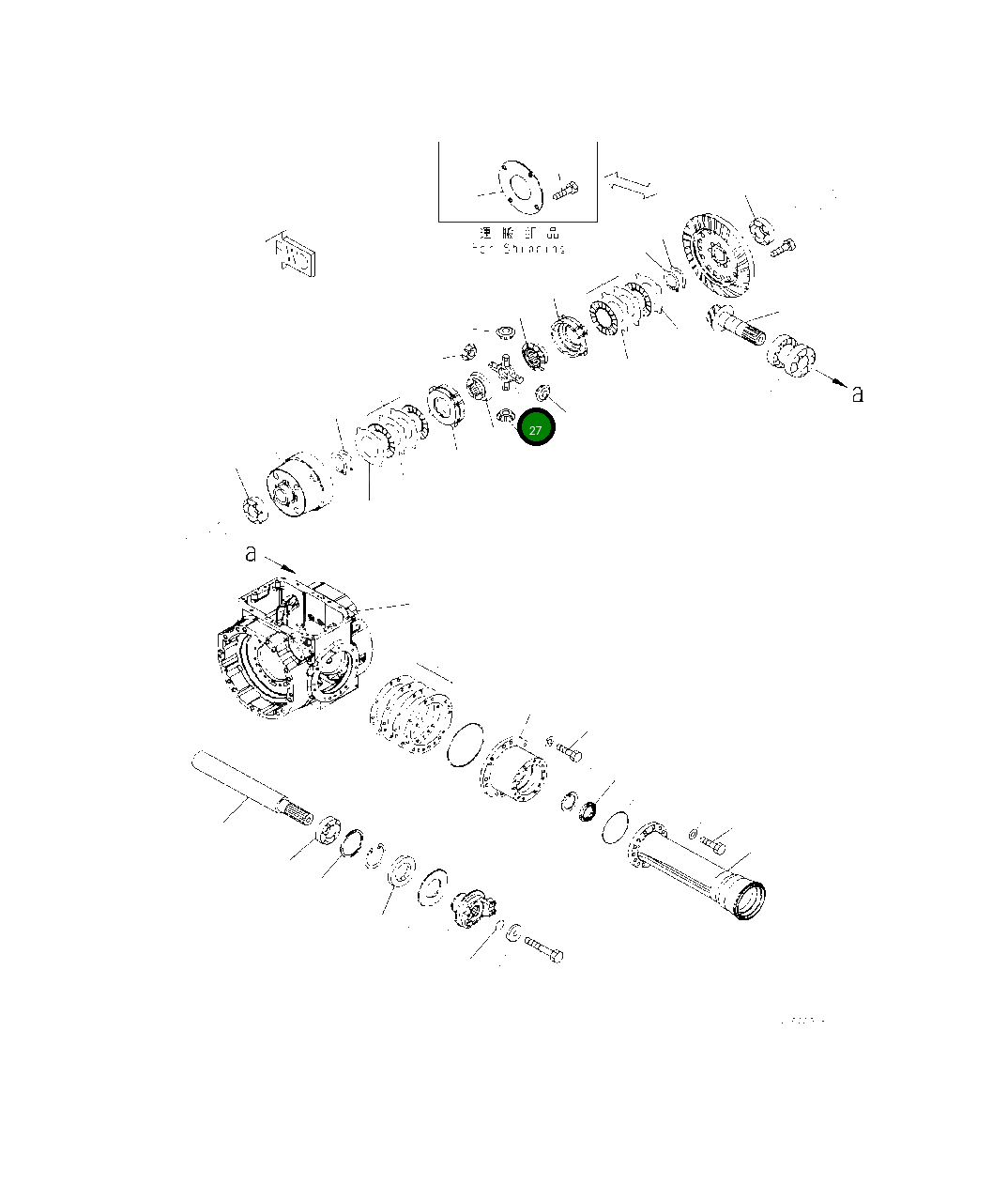 Вал 418-22-47220 Komatsu