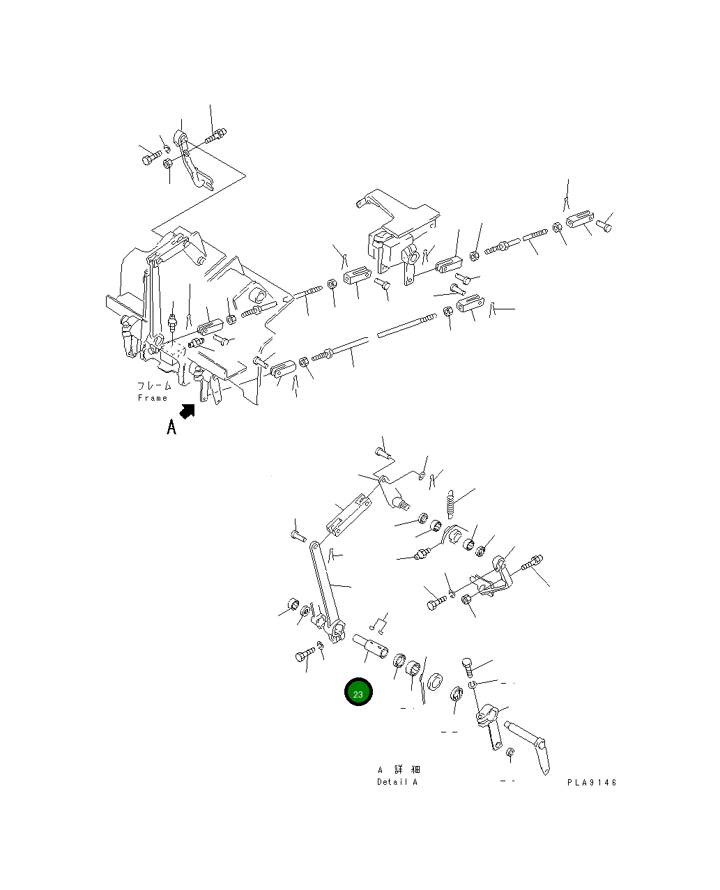 Вал 134-43-38120 Komatsu