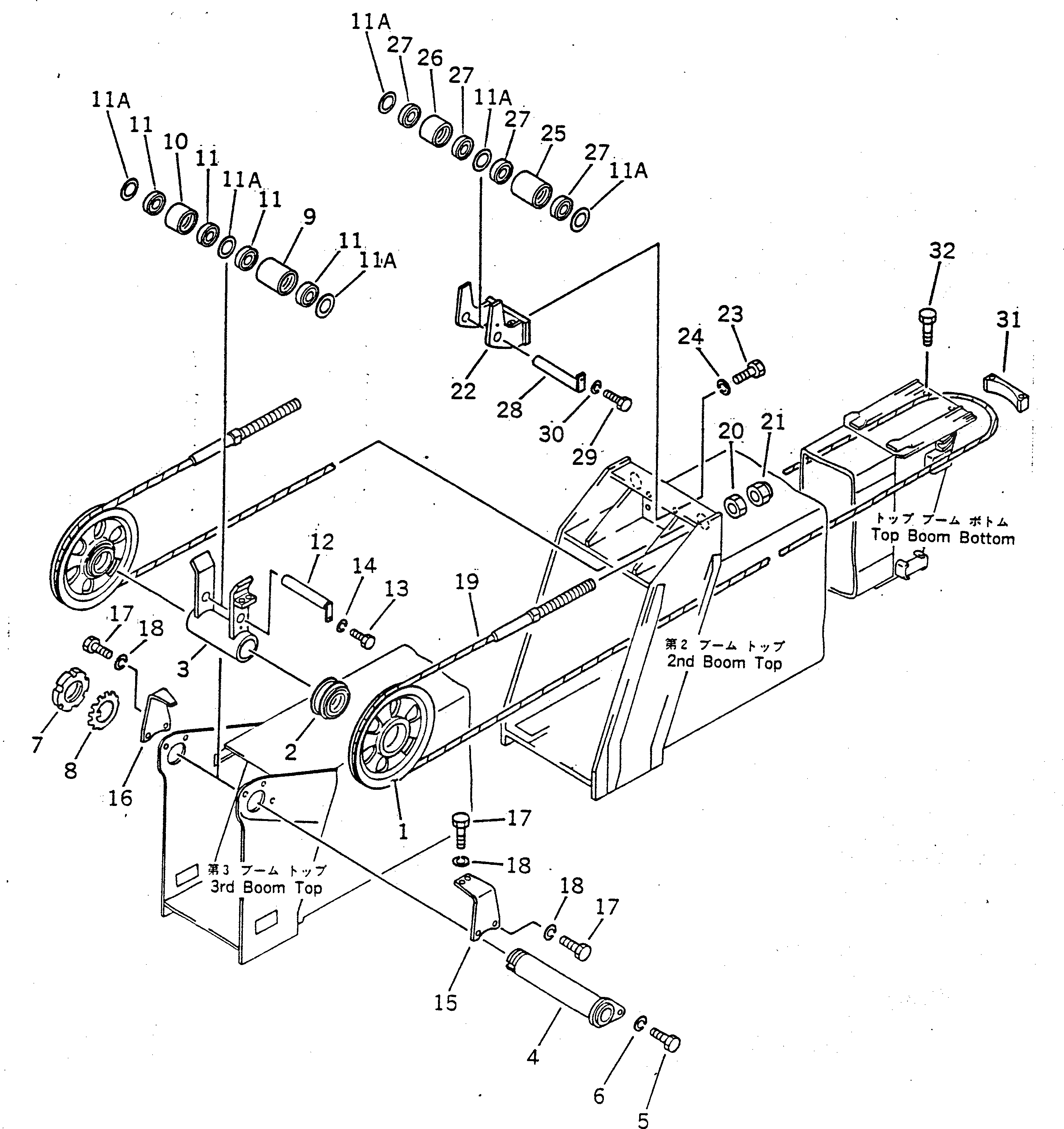 Вал 22X-70-11510 Komatsu