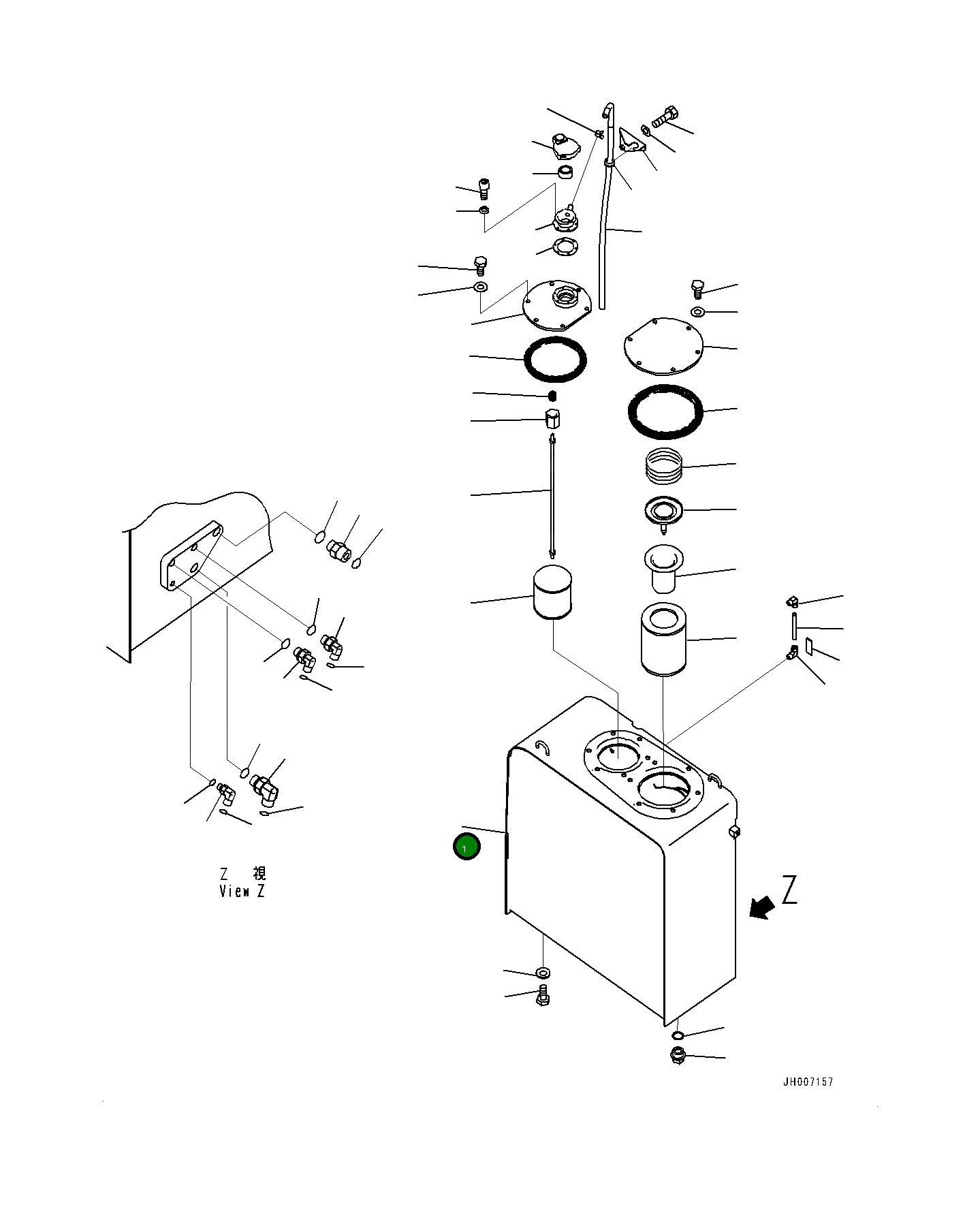 Бак 20Y6042111 Komatsu