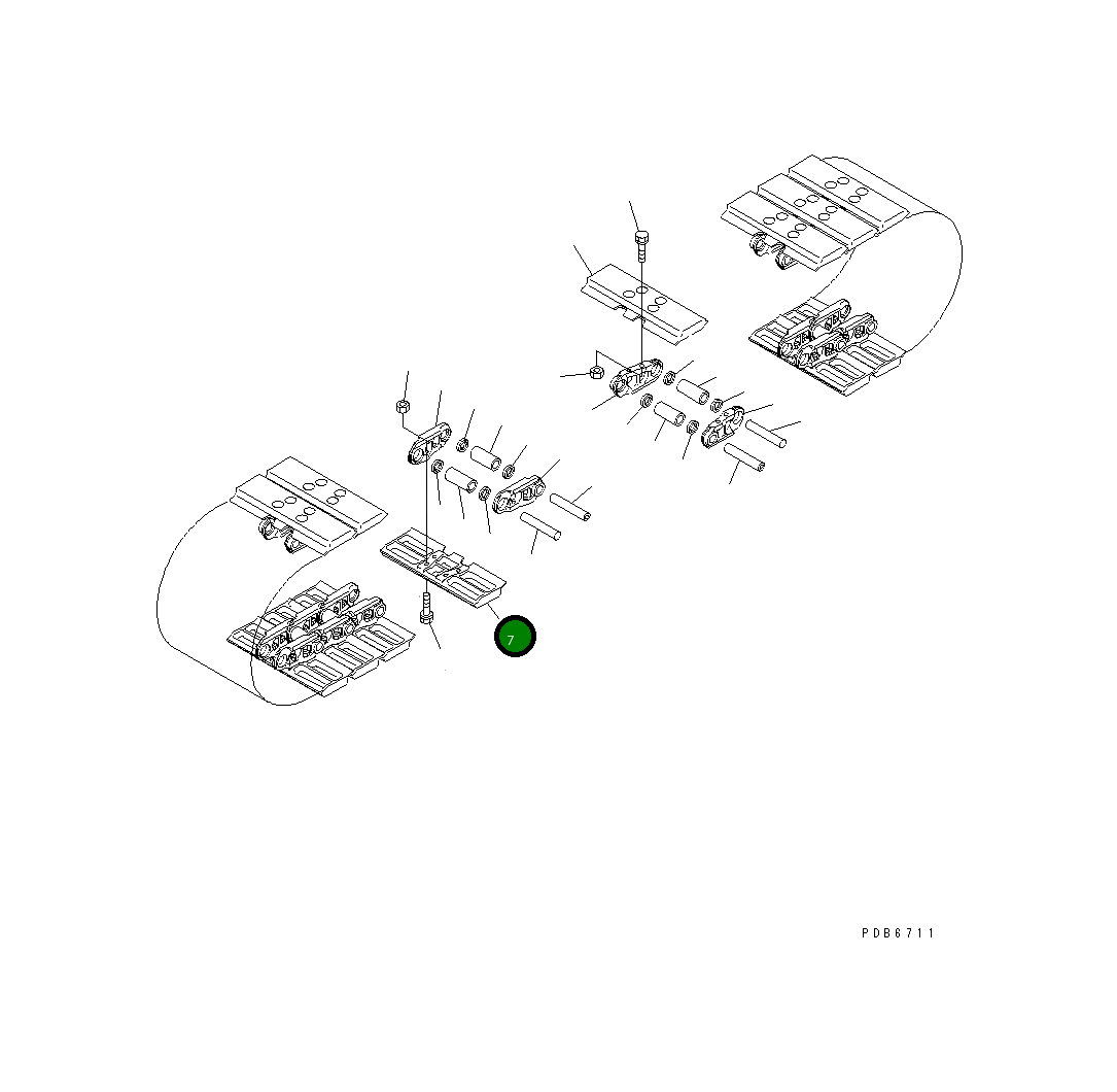 Башмак 207-32-61330 Komatsu
