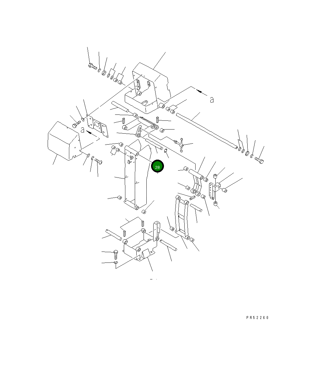 Вал 233-43-27311 Komatsu