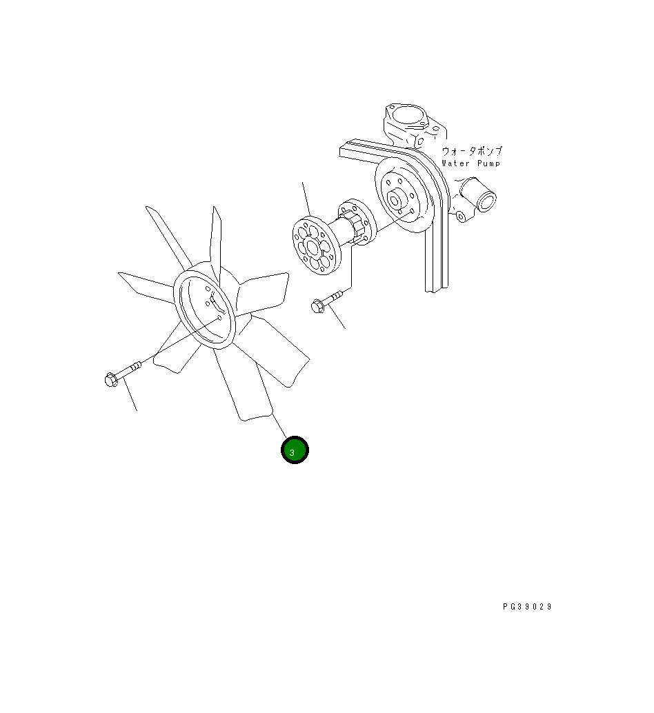 Вентилятор охлаждения 600-625-8540 Komatsu