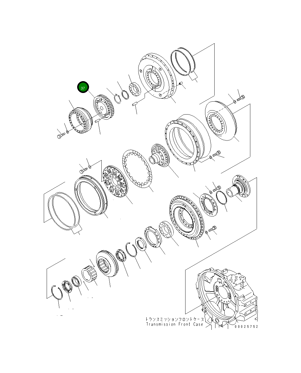 Вал 23C-13-51352 Komatsu