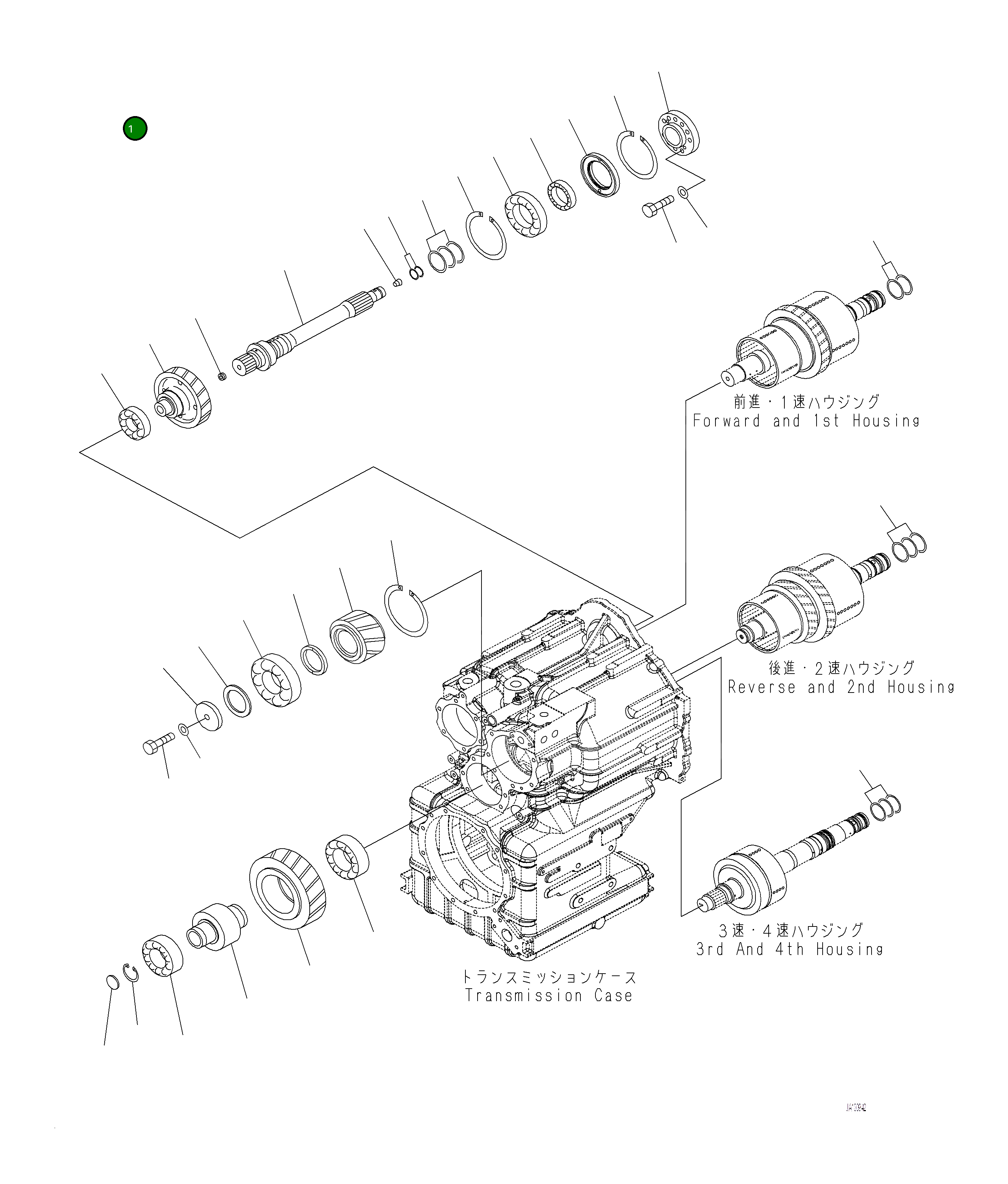 Вал 714-07-42262 Komatsu