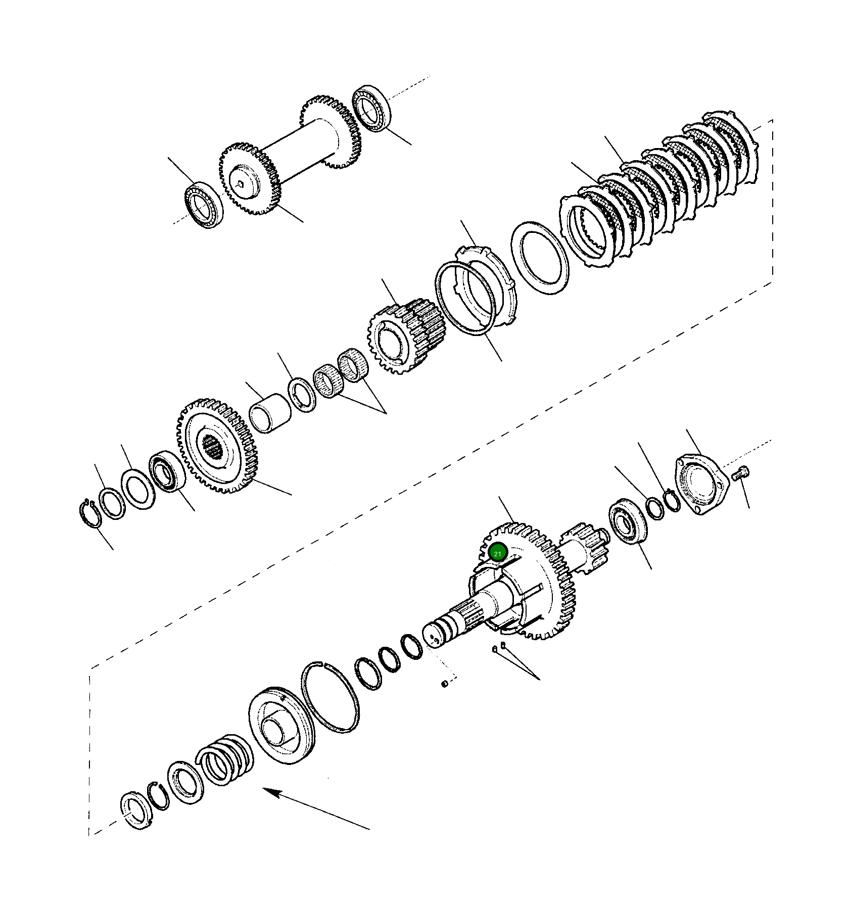 Вал CAO138363 Komatsu