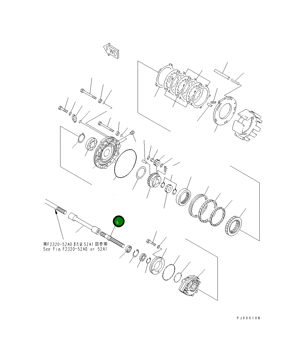 Вал 114-Z60-1211 Komatsu
