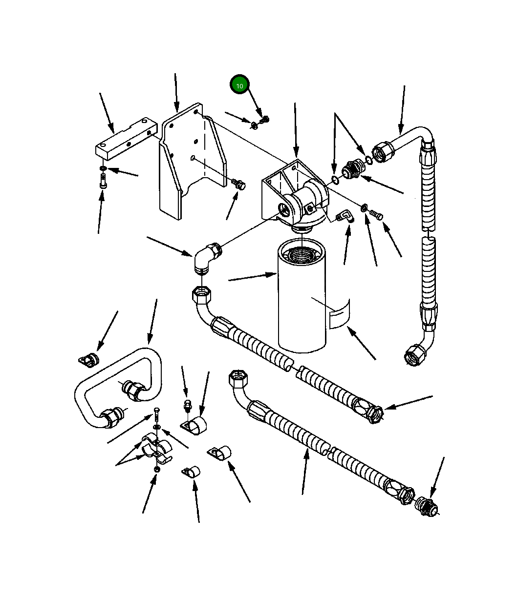 Болт (M8x1.25x16) 1246 493 H1 Komatsu