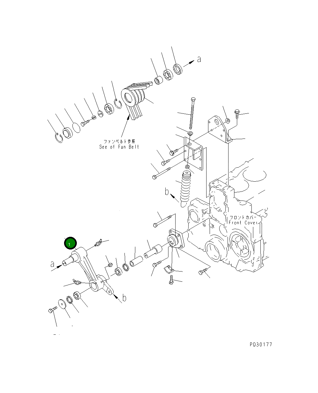 Вал 6212-61-3520 Komatsu