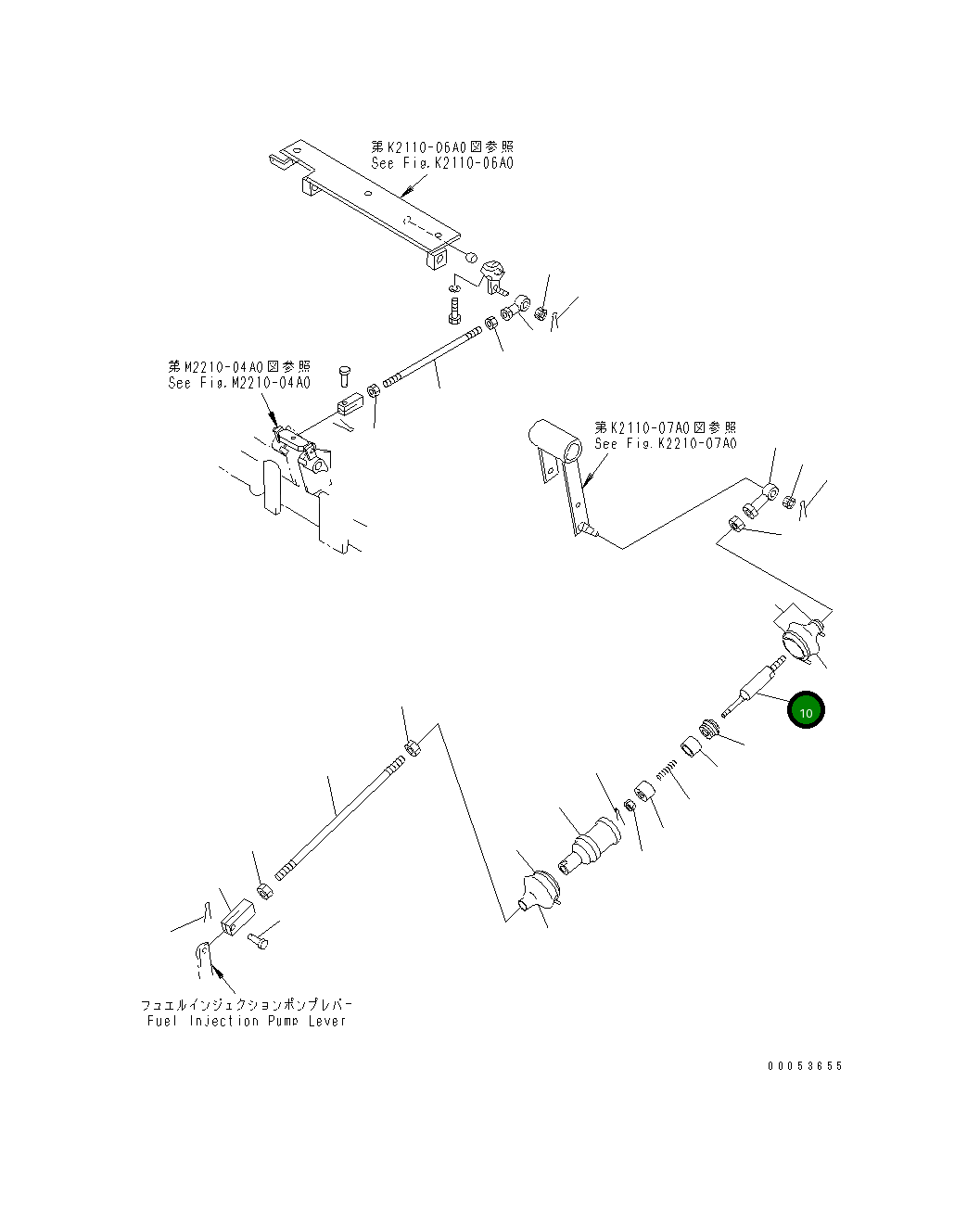Вал 154-43-44620 Komatsu