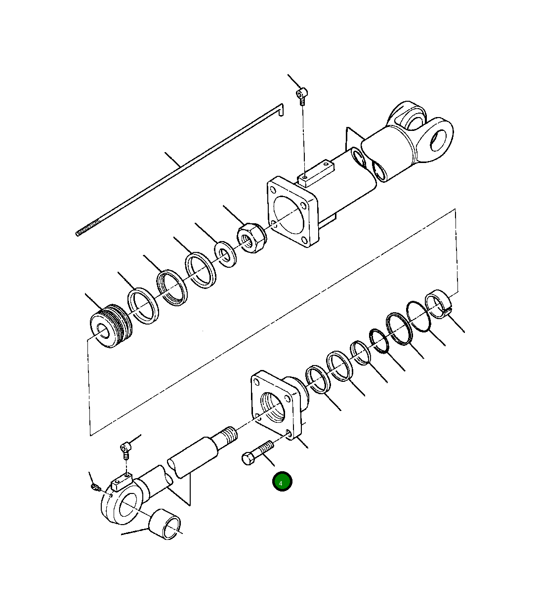 Болт, 7/8NC X 3 27 538 R1 Komatsu
