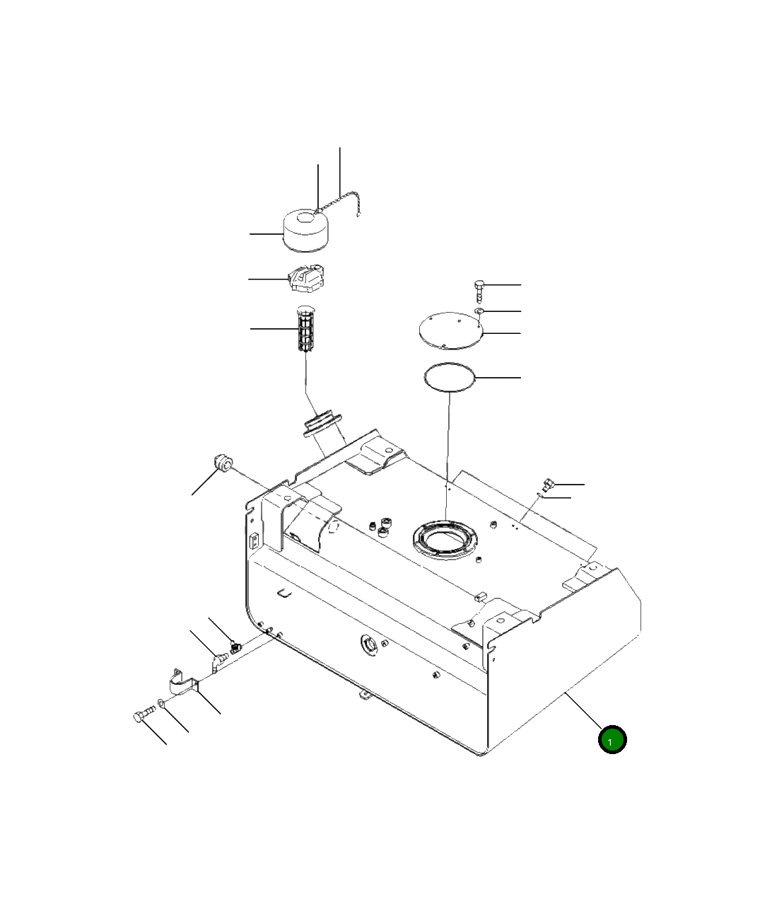 Бак 425-04-31114 Komatsu