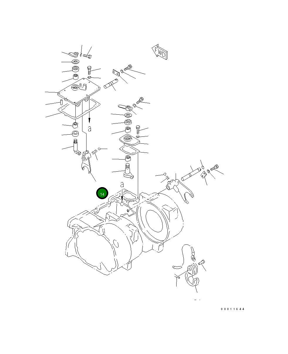 Вилка 101-Z61-2720 Komatsu