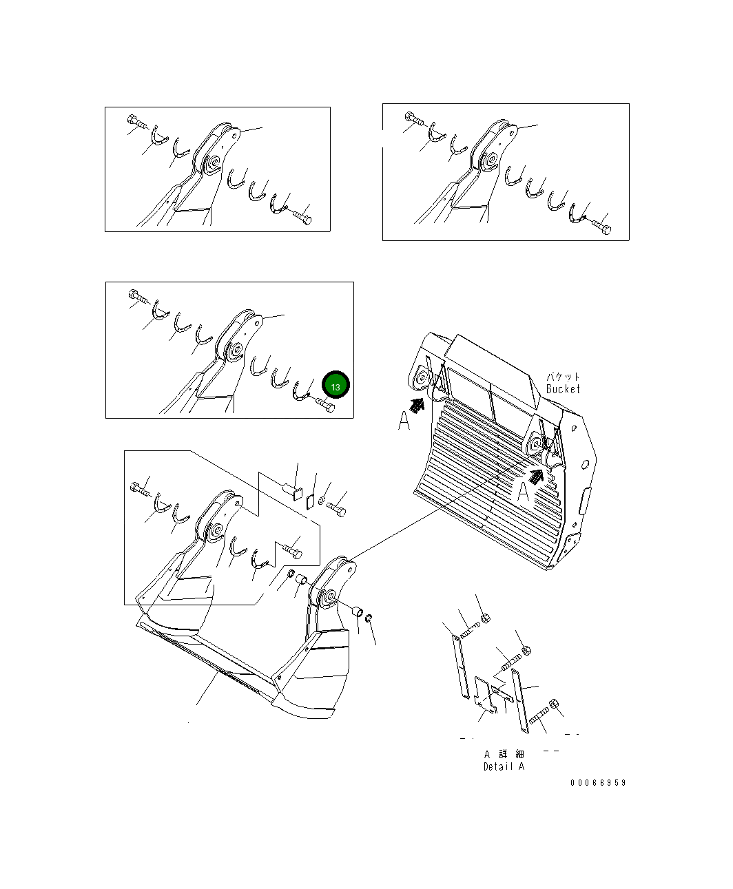 Болт,M12X45 DM30780799 Komatsu