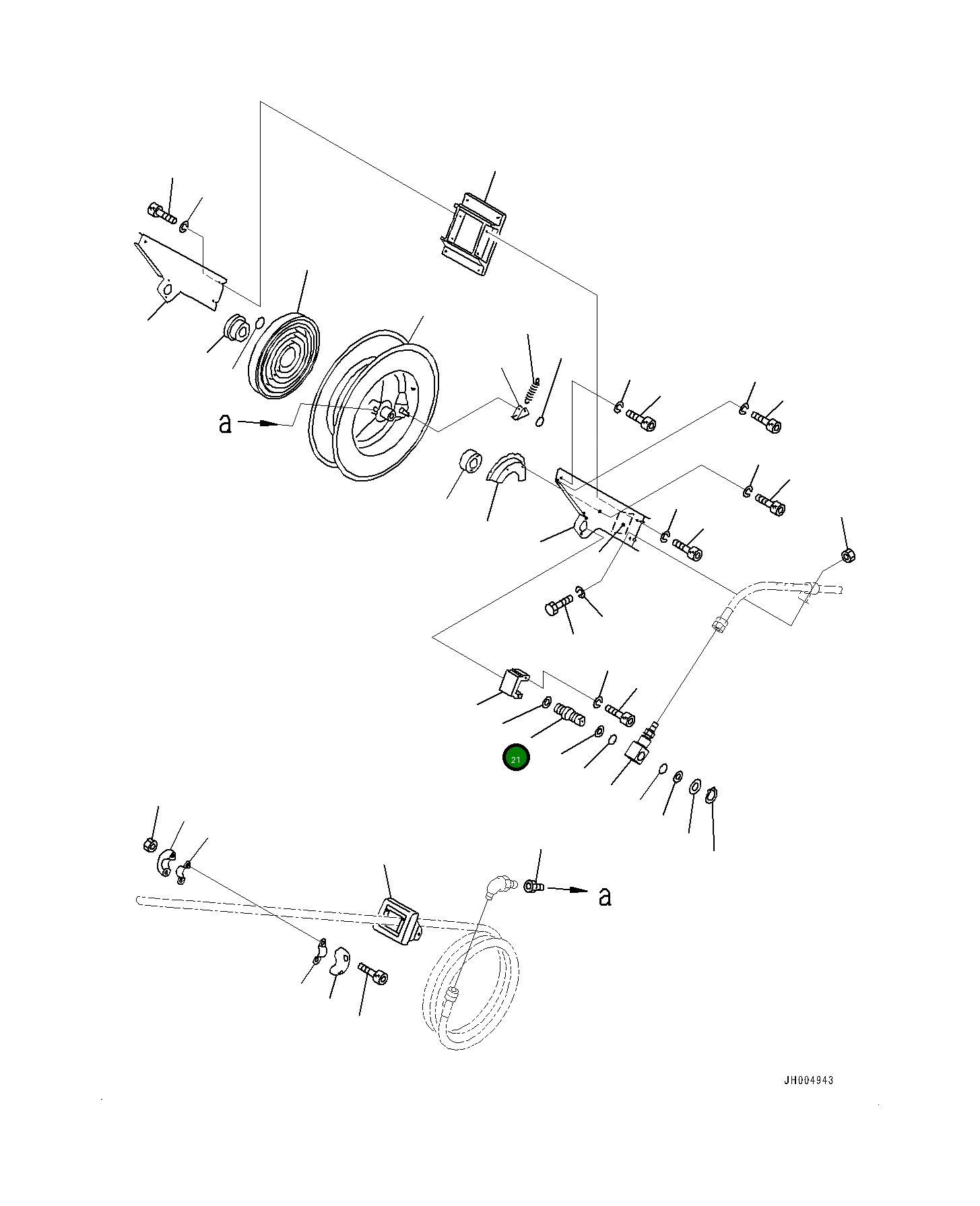 Адаптер YU708673-4 Komatsu