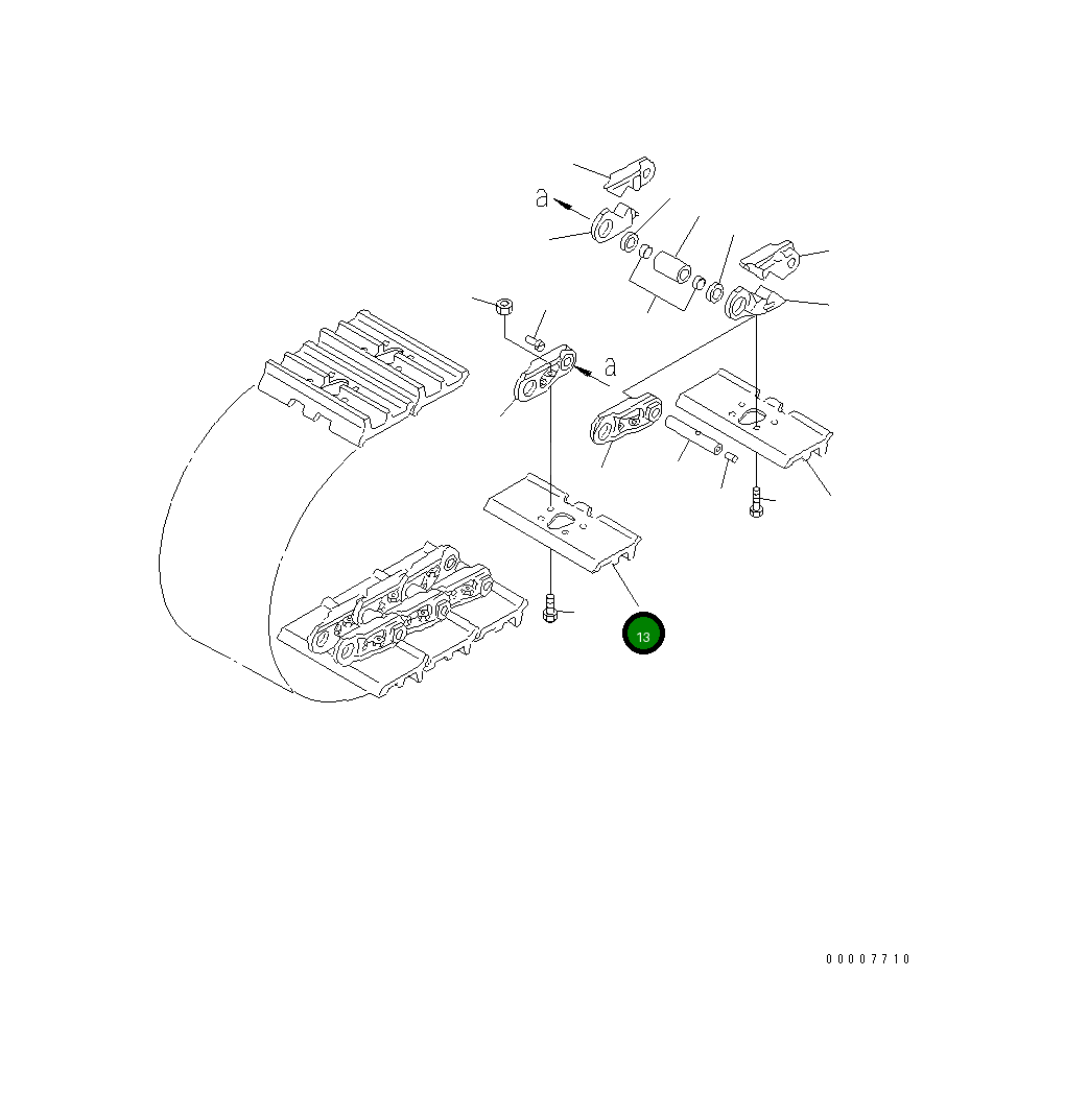 Башмак 112-32-11411 Komatsu