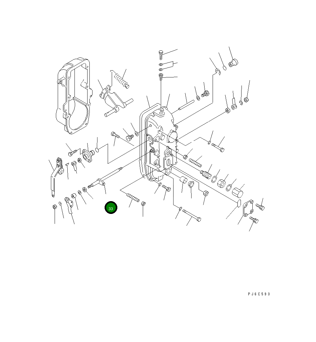 Вал DK154330-1301 Komatsu