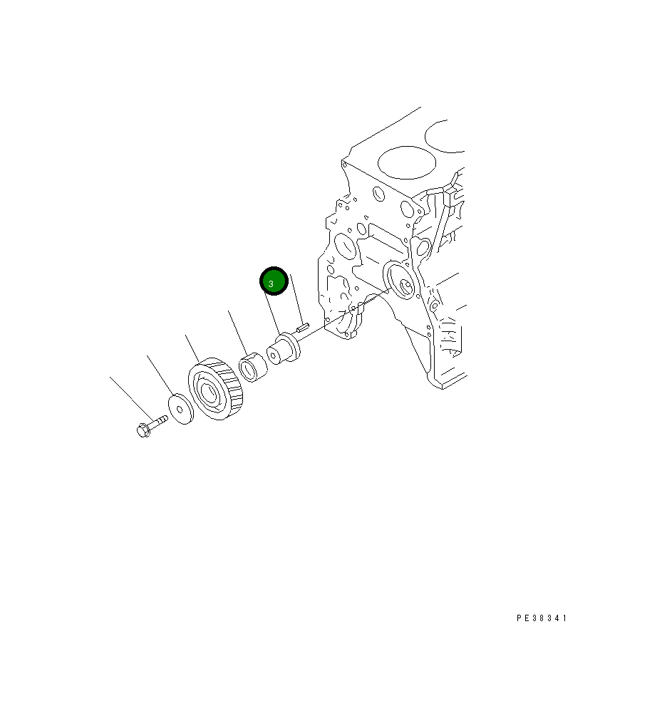 Вал 6204-31-6331 Komatsu