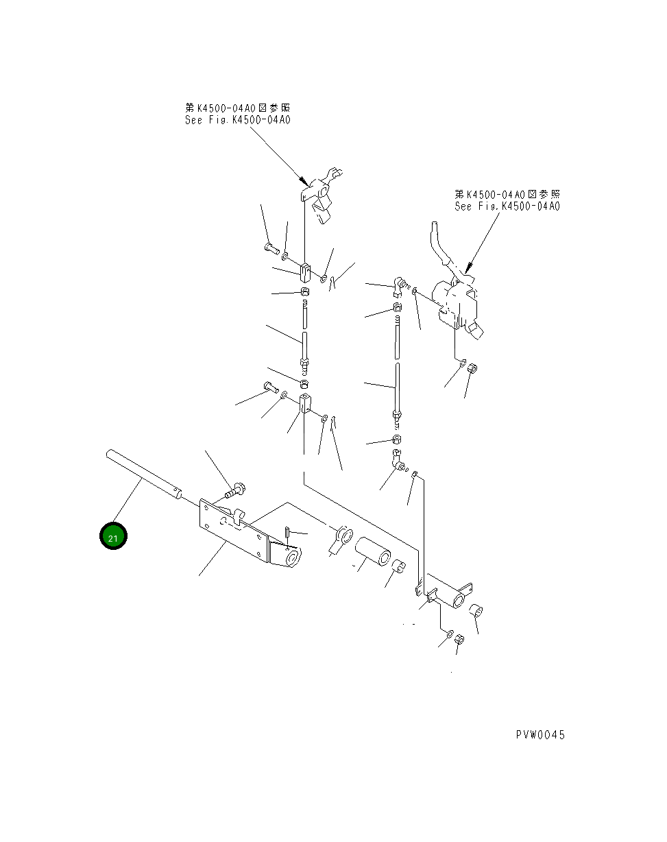 Вал 421-V91-2240 Komatsu