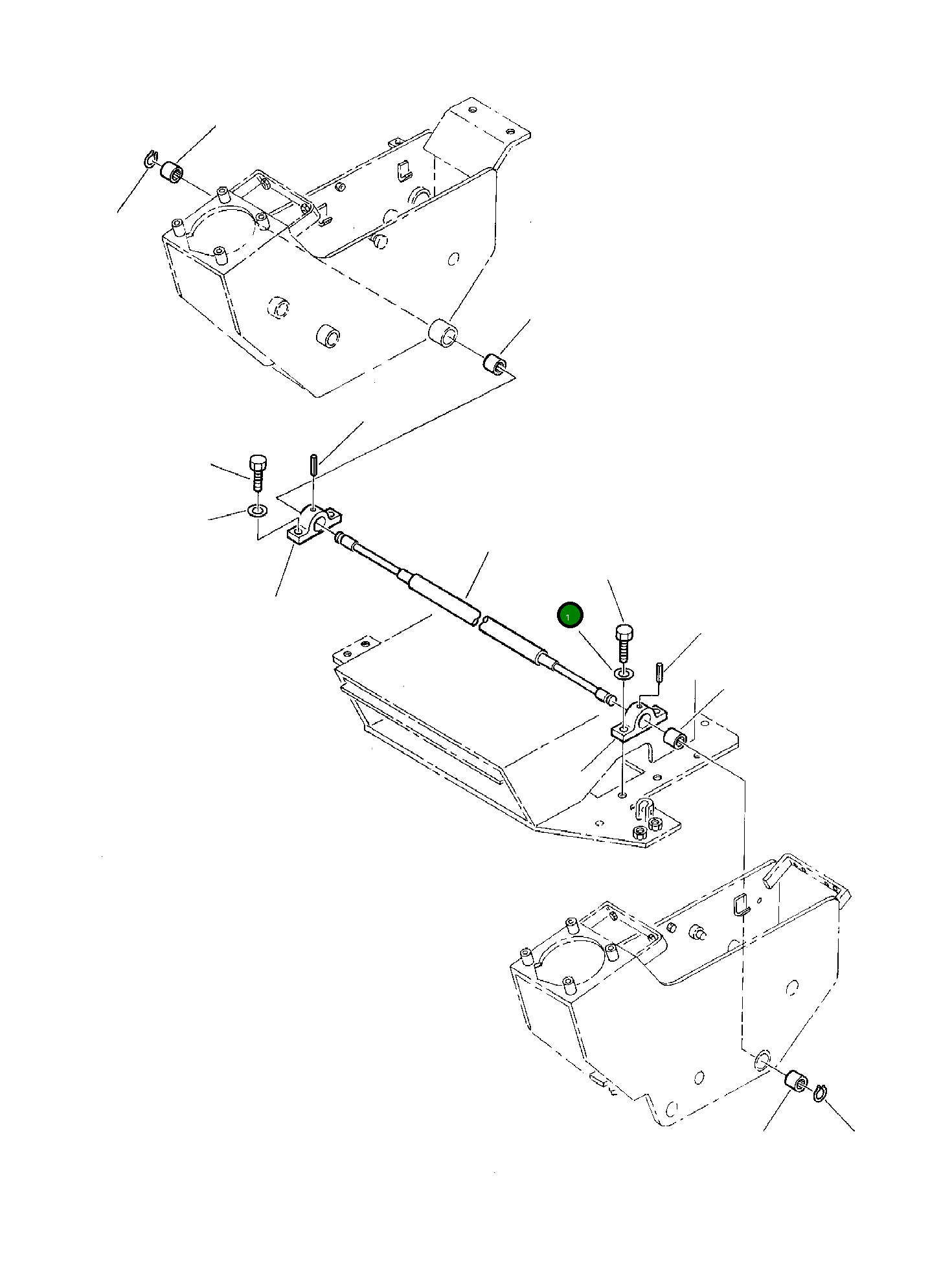 Вал 3F1042057 Komatsu