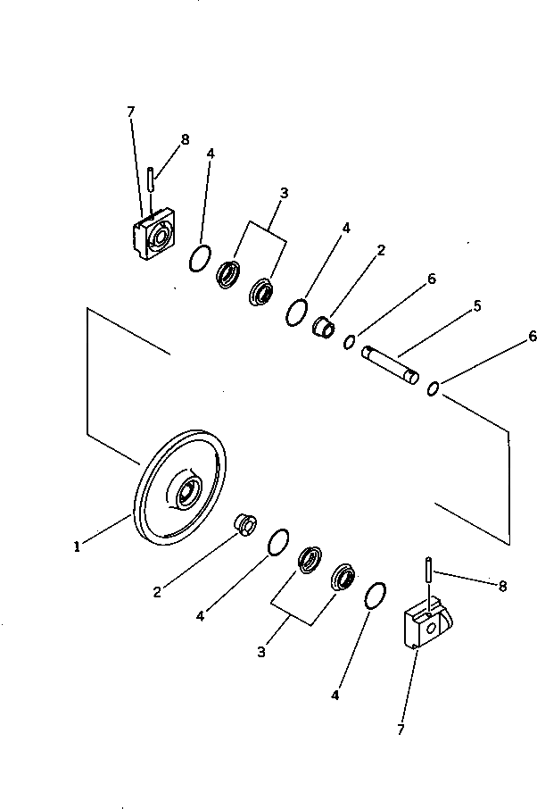 Вал 21S-35-11221 Komatsu