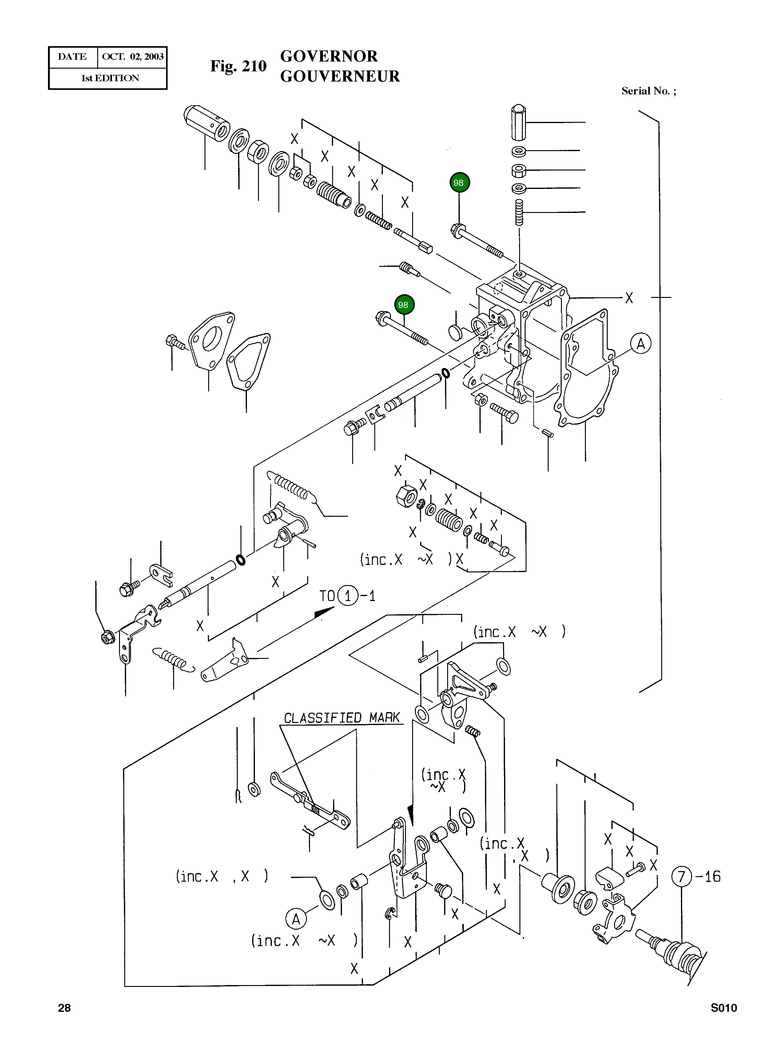 Болт M6X70 26106-060702 Komatsu