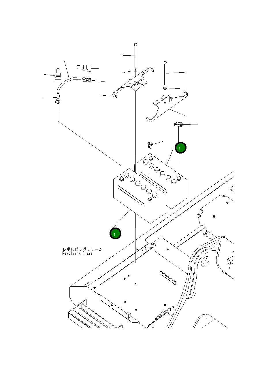 Аккумулятор WET 08001-0115E Komatsu