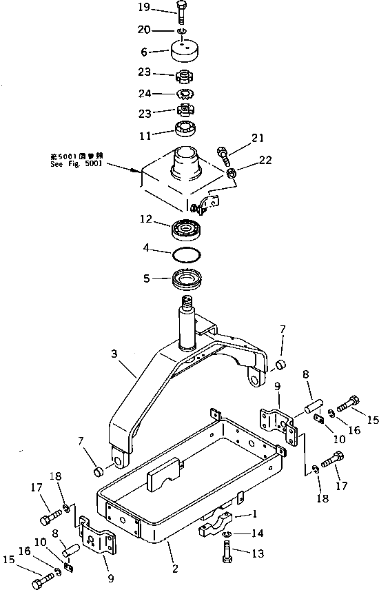 Вилка 266-70-65401 Komatsu