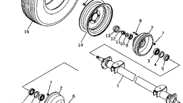 Вал M721145007060 Komatsu