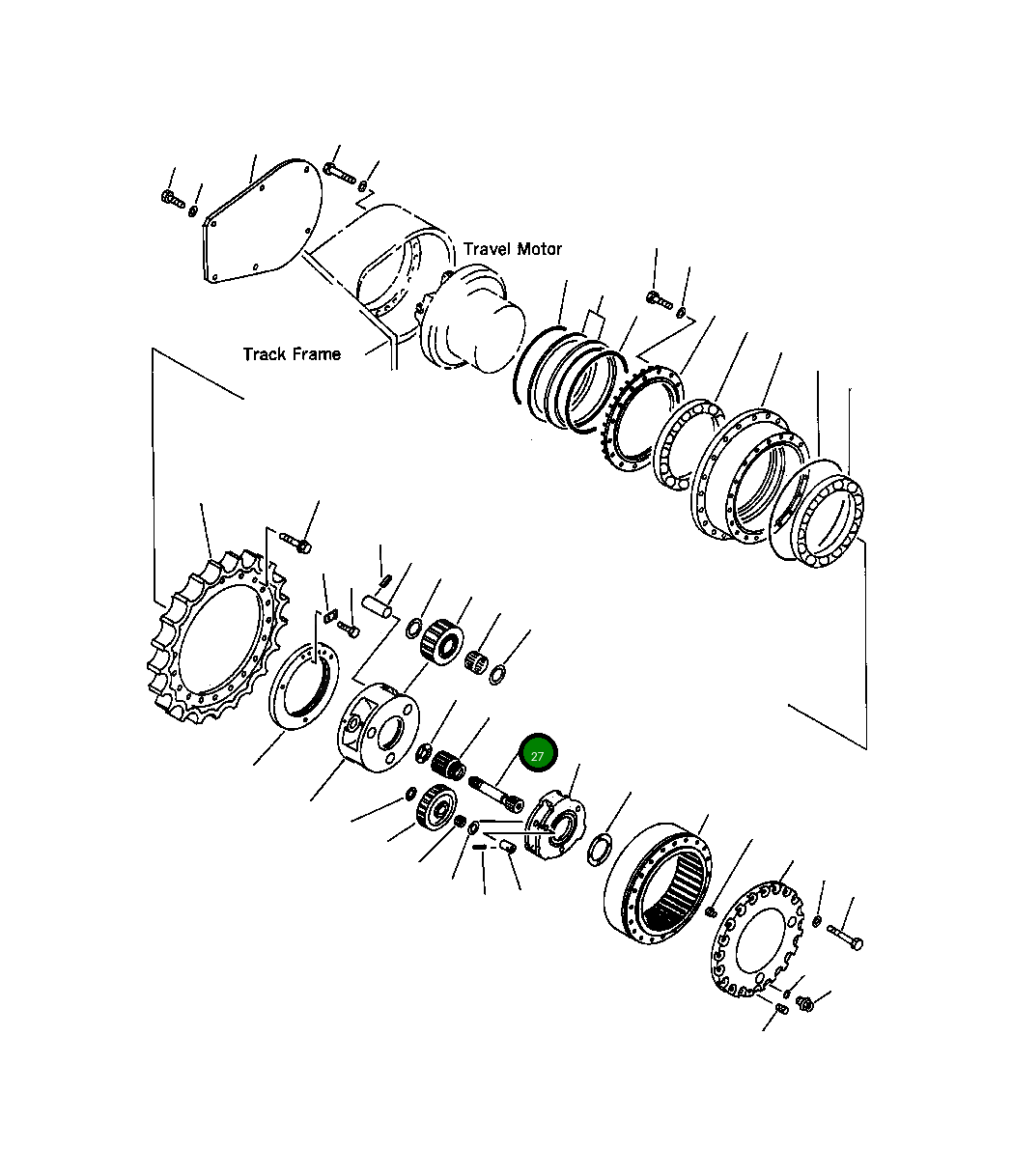 Вал 207-27-61110 Komatsu