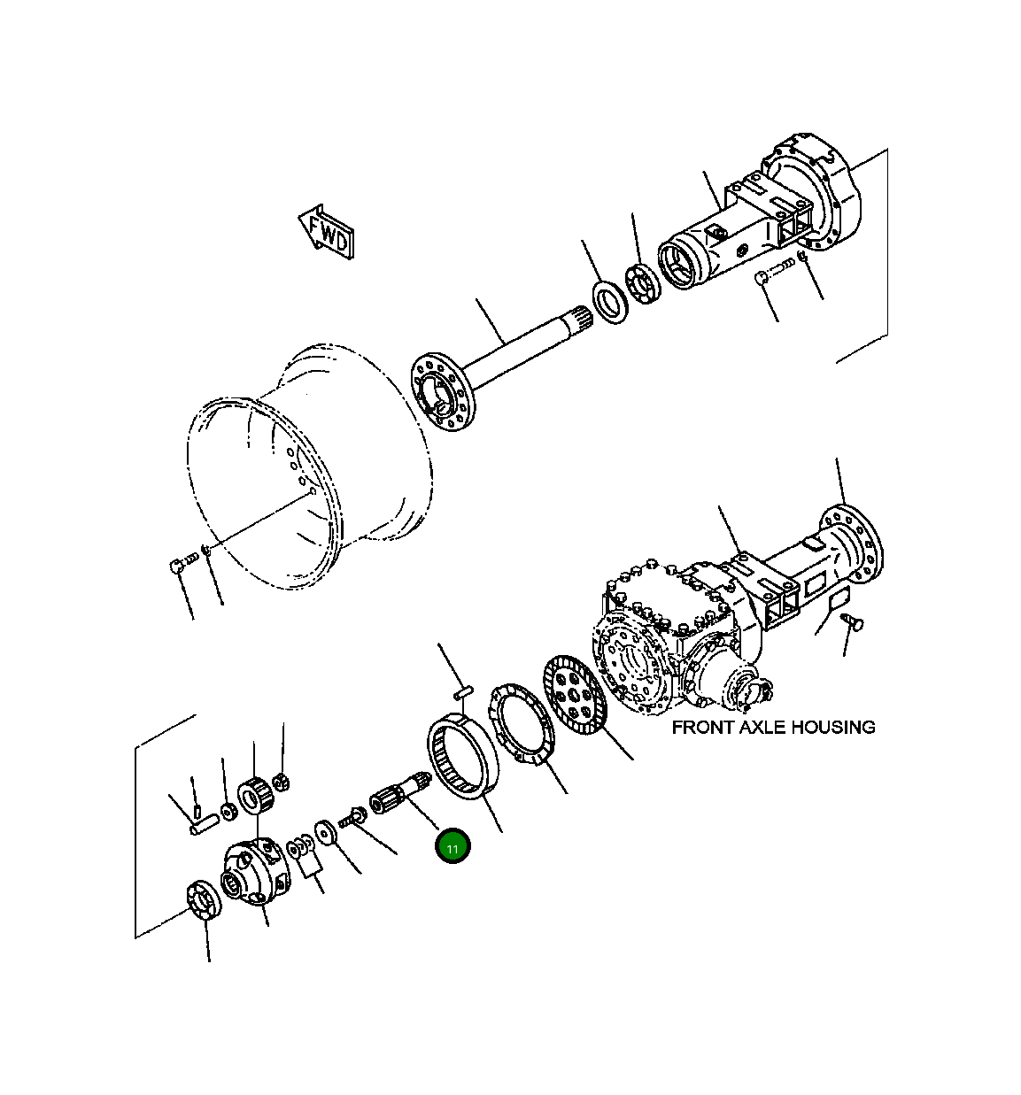 Вал 418-22-22320 Komatsu