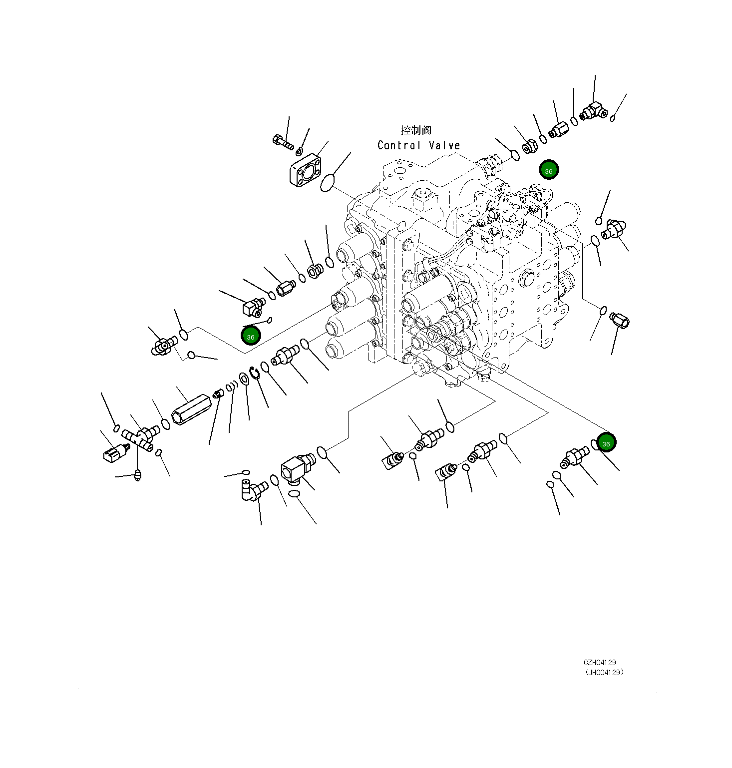 Адаптер 21M-62-16670 Komatsu