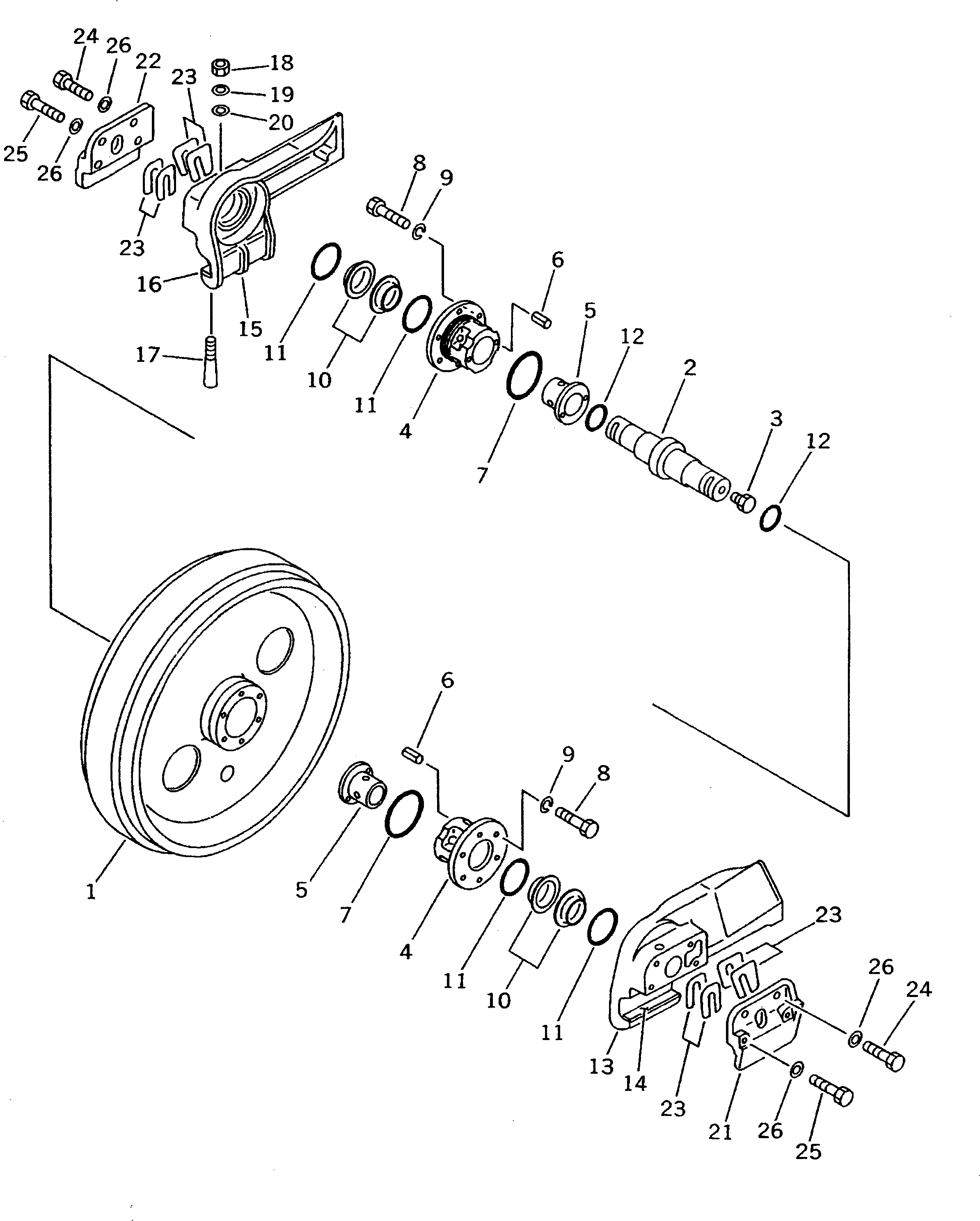 Вал 130-30-13129 Komatsu