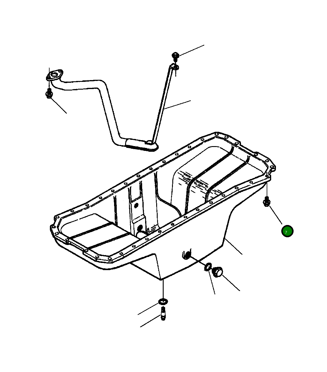 Болт (M8x1.25x25) 1240 818 H1 Komatsu