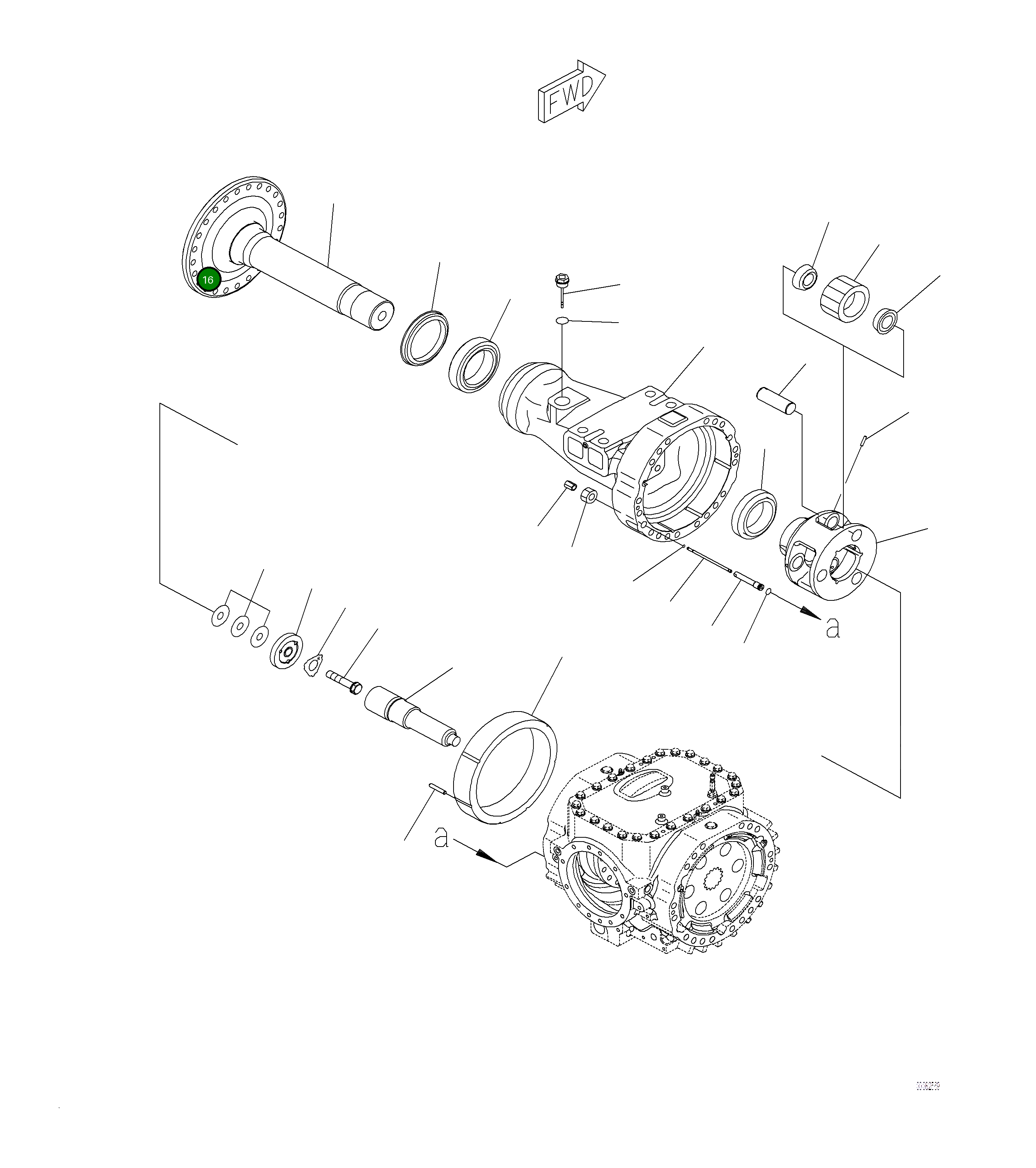Вал 421-22-42770 Komatsu