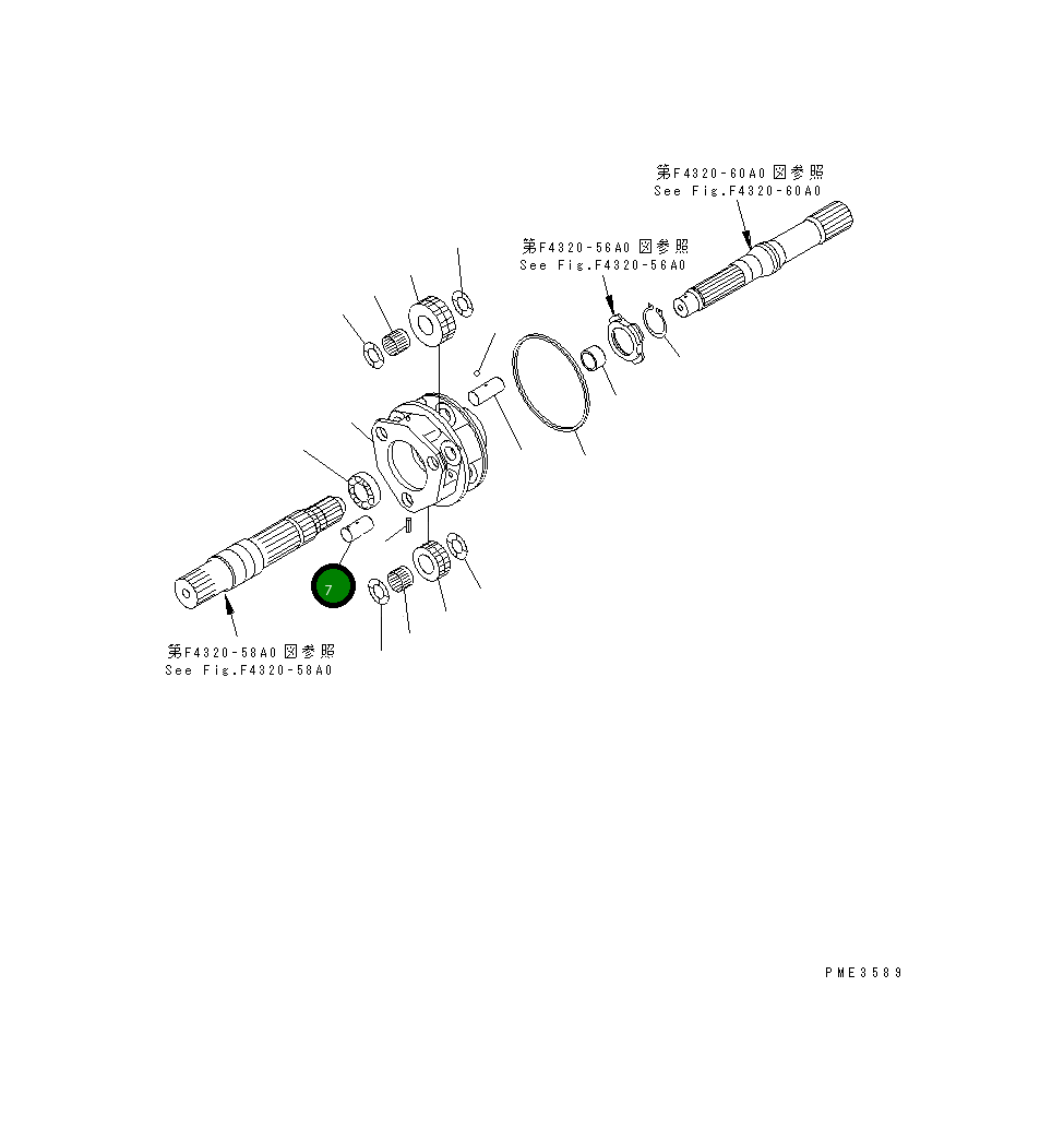 Вал 425-15-22520 Komatsu