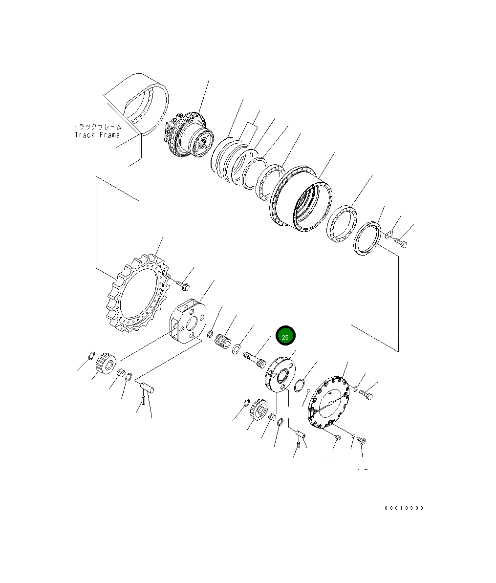 Вал 208-27-71111 Komatsu