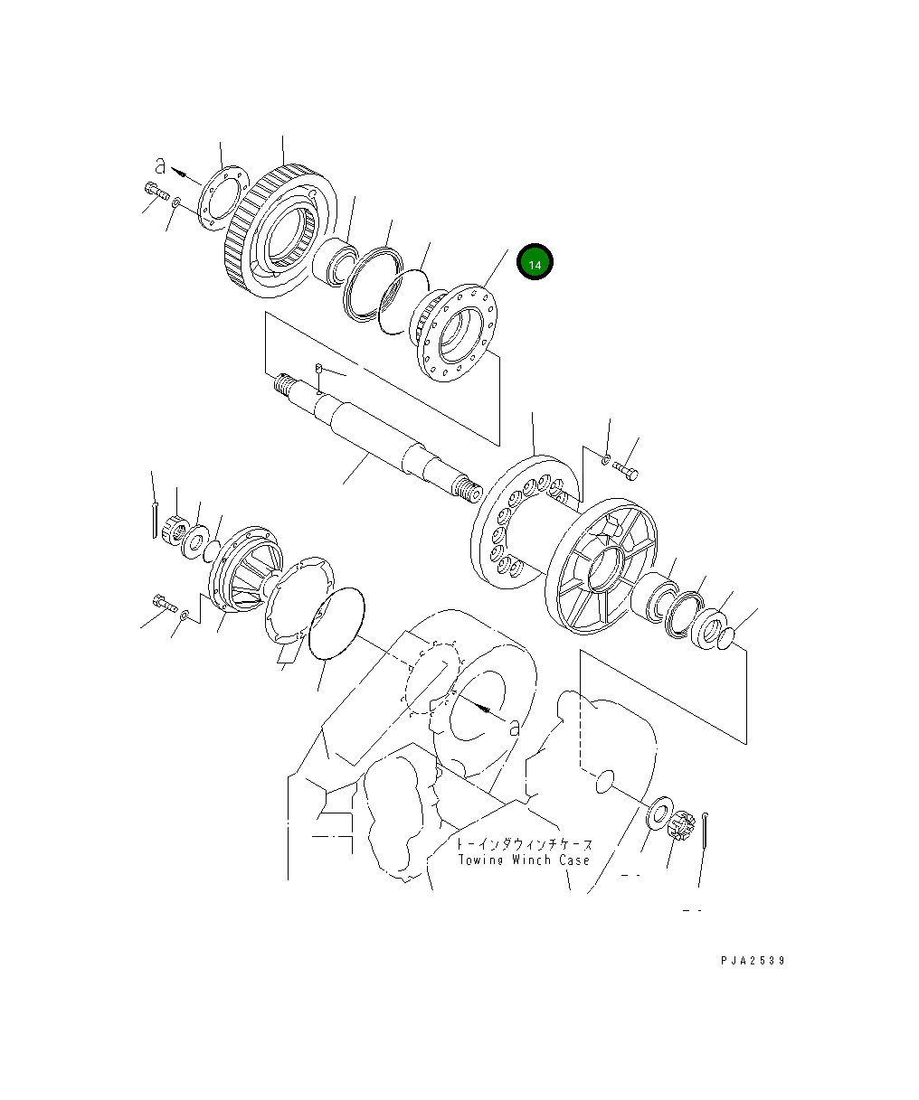 Барабан 14X-960-1610 Komatsu