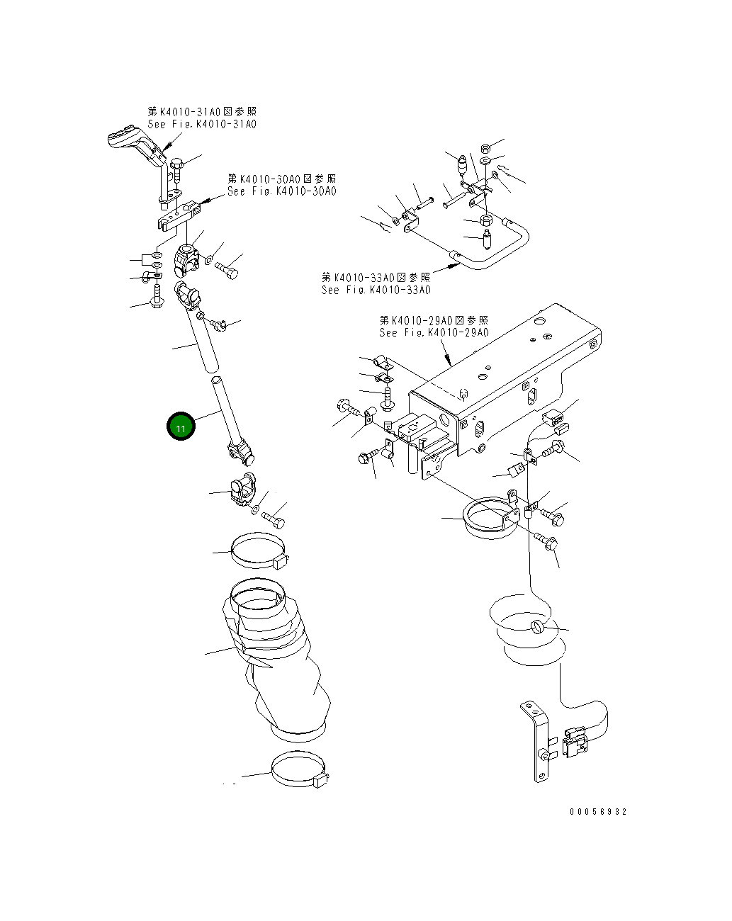 Вал 426-40-32980 Komatsu