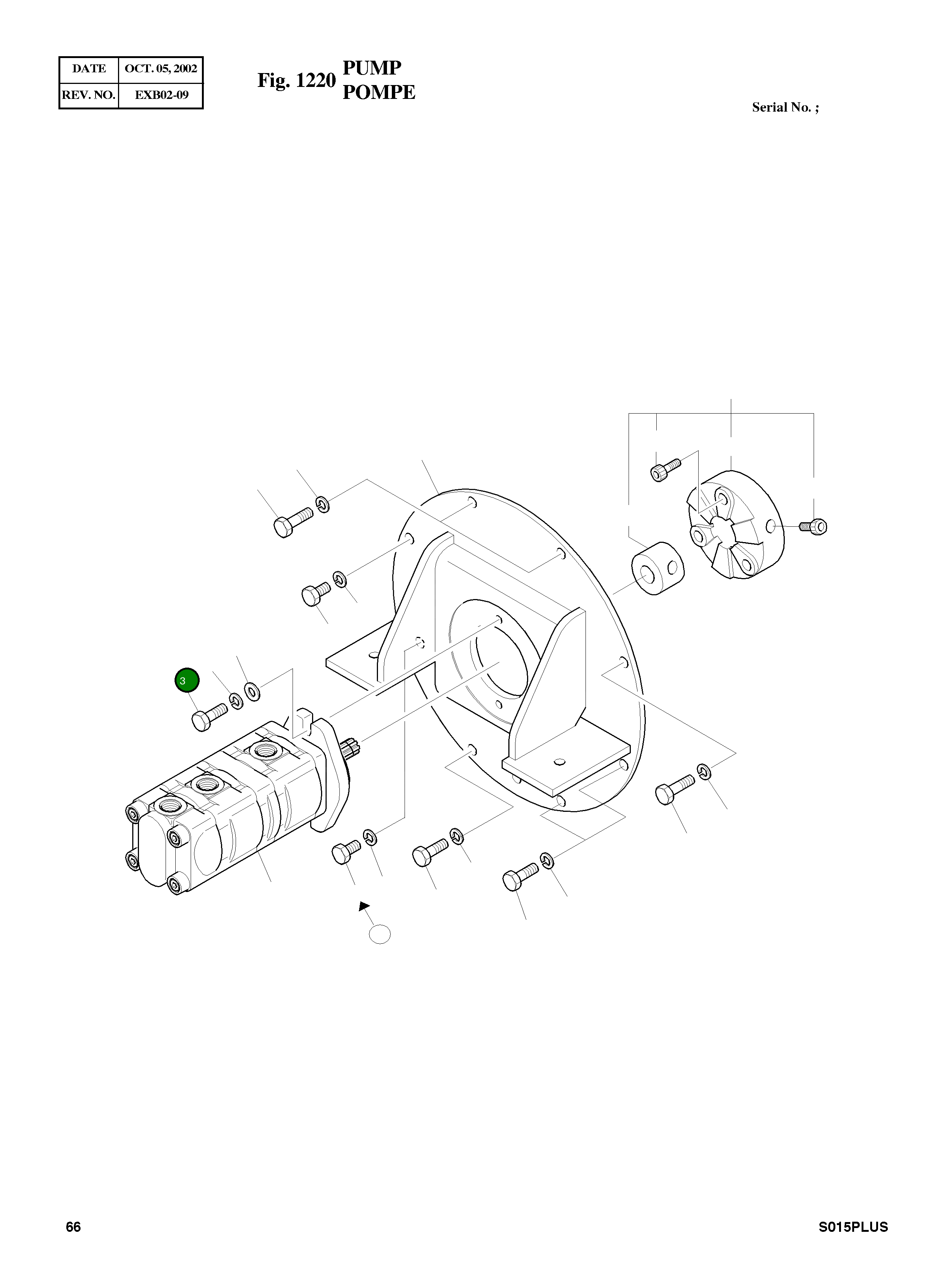 Болт M10X1.25X30 S0712263 Komatsu