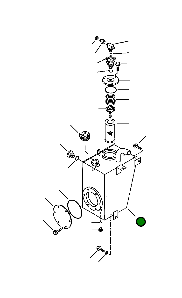 Бак 416-60-A1400 Komatsu