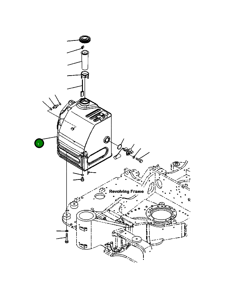 Бак 22P-04-11111 Komatsu