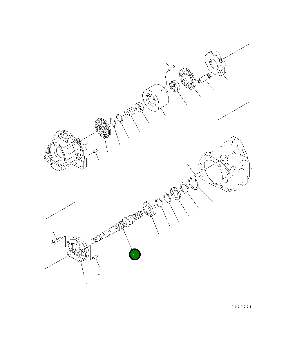 Вал 708-1L-22111 Komatsu