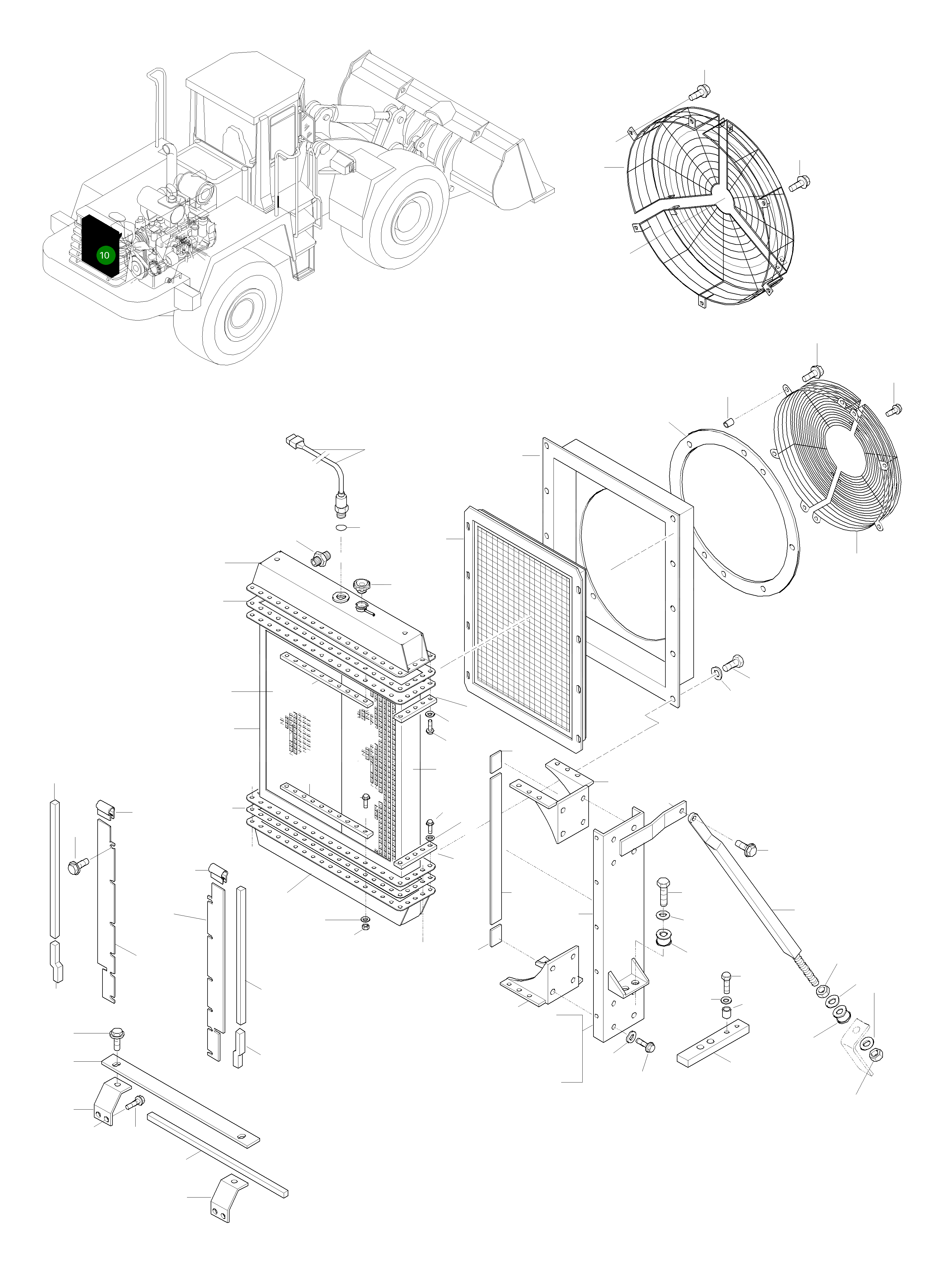 Бак 421-03-H0P06 Komatsu